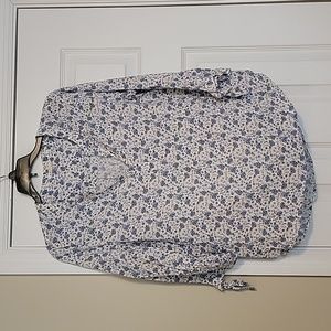 Jane and Delancey blouse.  Blue floral print, size medium